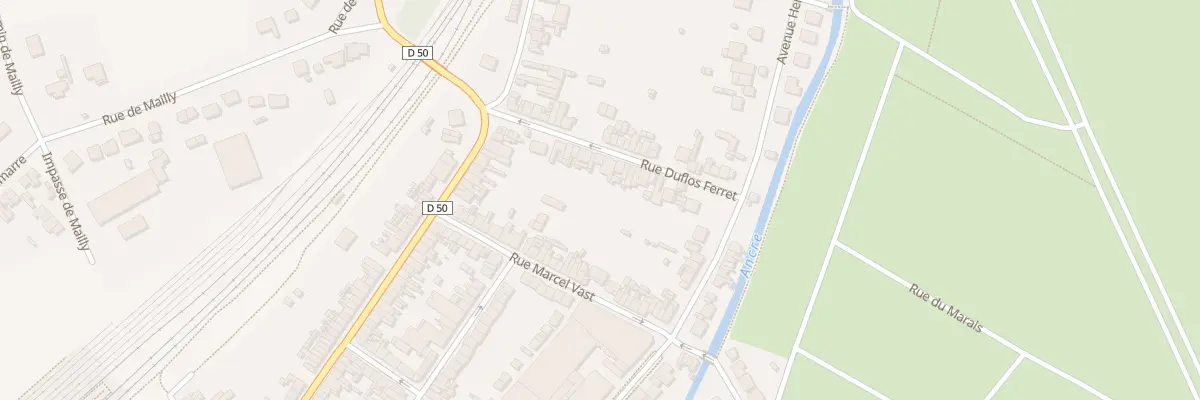 Plan du 30 Rue Duflos Feret à Albert