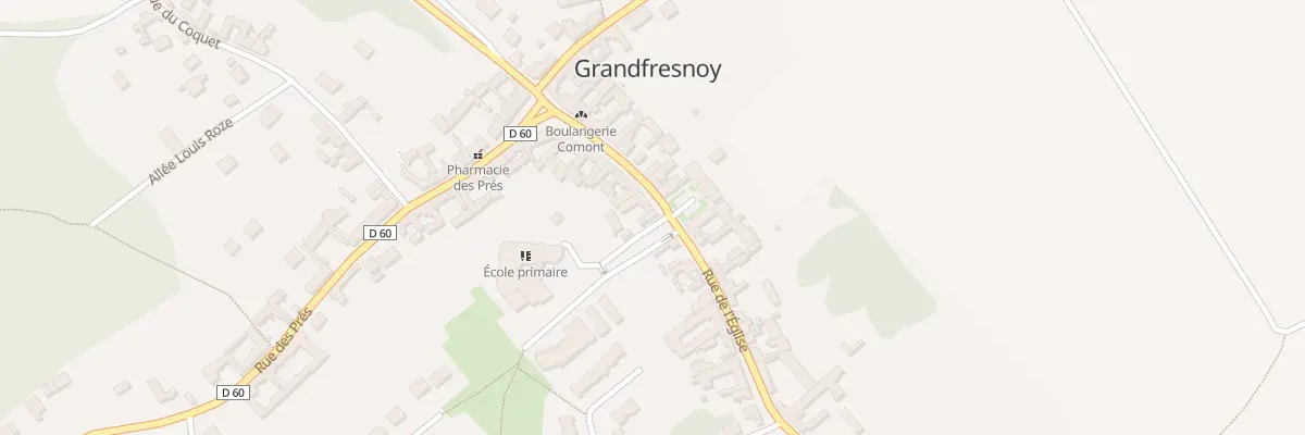 Plan du 96 Rue de l’Eglise à Grandfresnoy