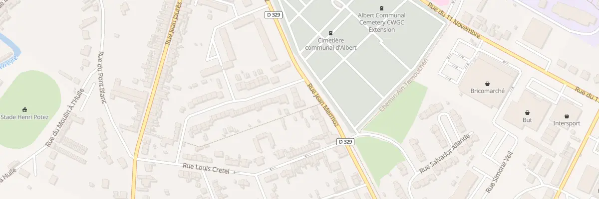 Plan du 40 Rue Jean Mermoz à Albert