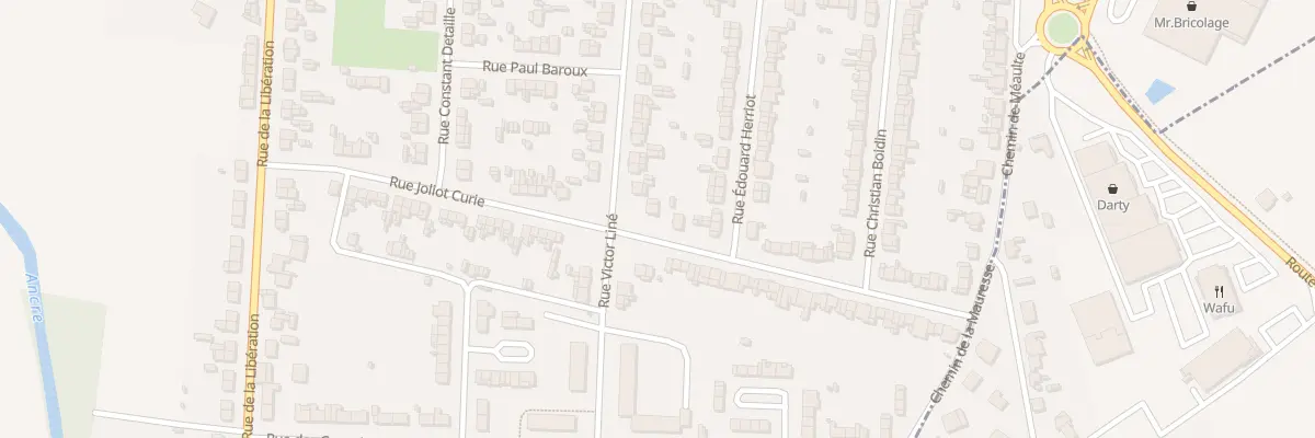 Plan du 1 Rue Jules Verne à Albert