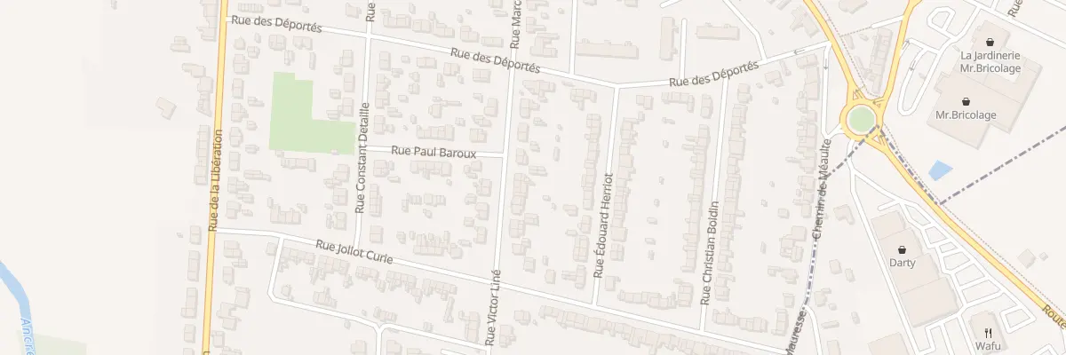 Plan du 25 Rue Victor Liné à Albert