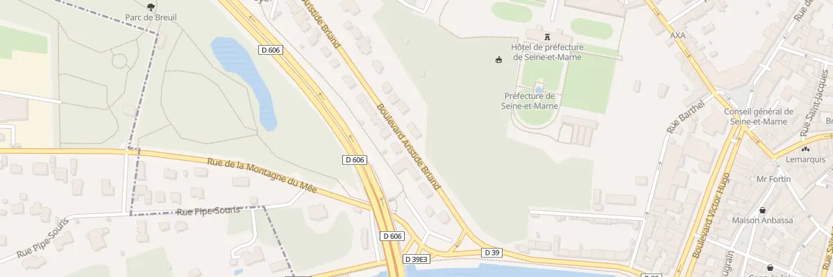 Plan du 4 Bd Aristide Briand à Melun