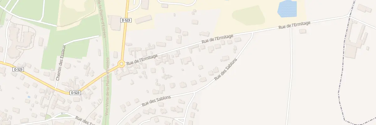 Plan du 56 Rue de l’Ermitage à Estrées-Saint-Denis