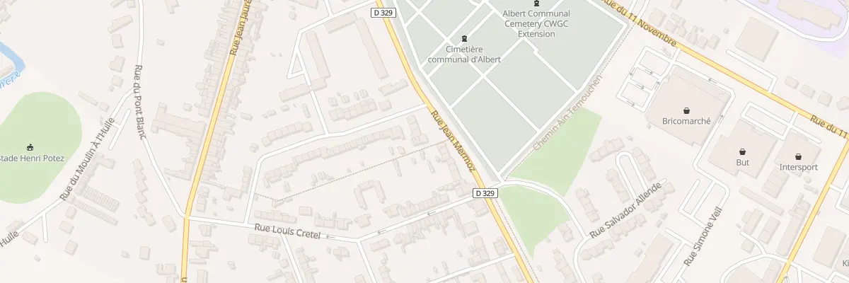 Plan du 42 Rue Jean Mermoz à Albert
