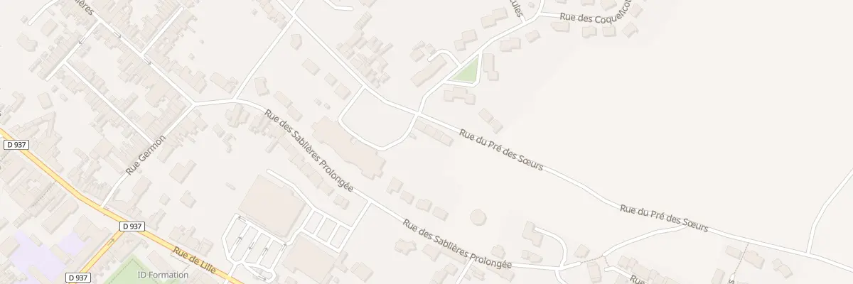 Plan du 742 Rue du Pré des Soeurs à Béthune