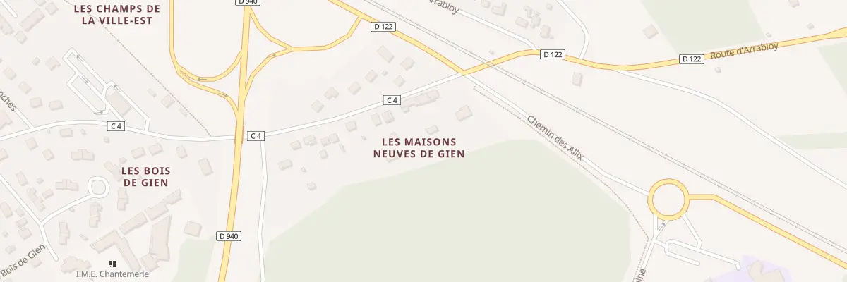 Plan du 90B Rue Jean Moulin à Gien