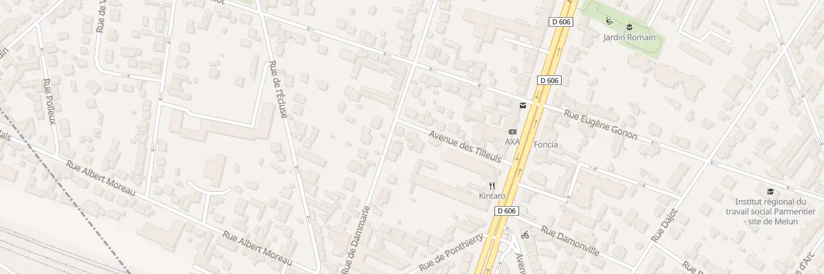 Plan du 5 Av des Tilleuls à Melun