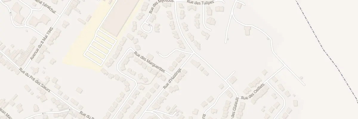 Plan du 249 Rue d’Hastings à Béthune