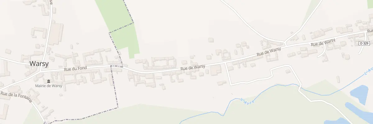 Plan du 50 Rue de warsy à Guerbigny