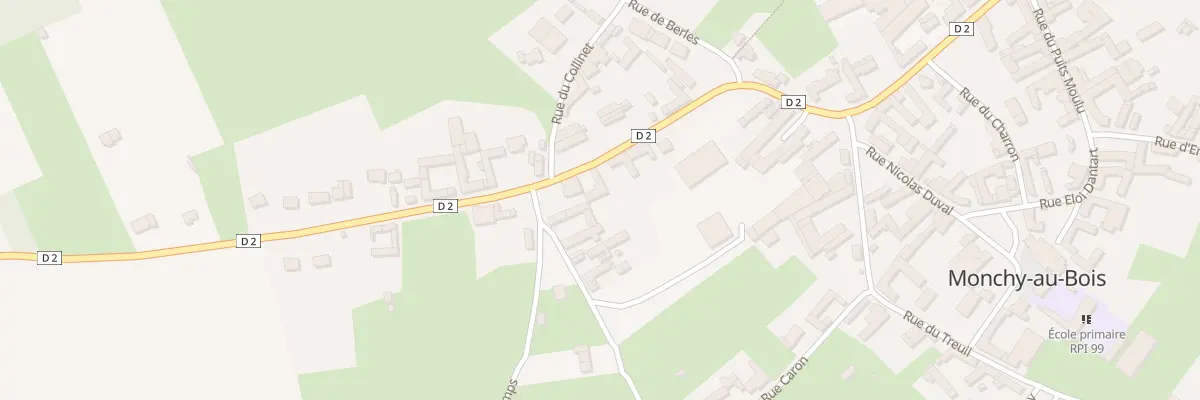 Plan du 11 Rue du Faubourg à Monchy-au-Bois