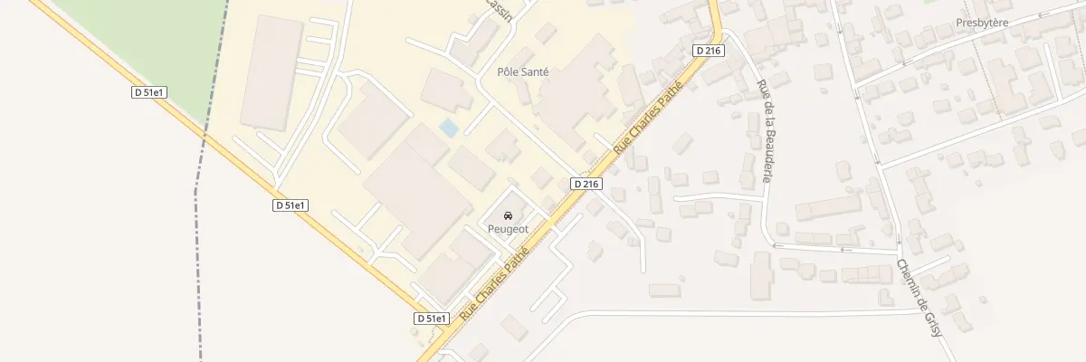 Plan du 1 Rue Charles Pathé à Chevry-Cossigny