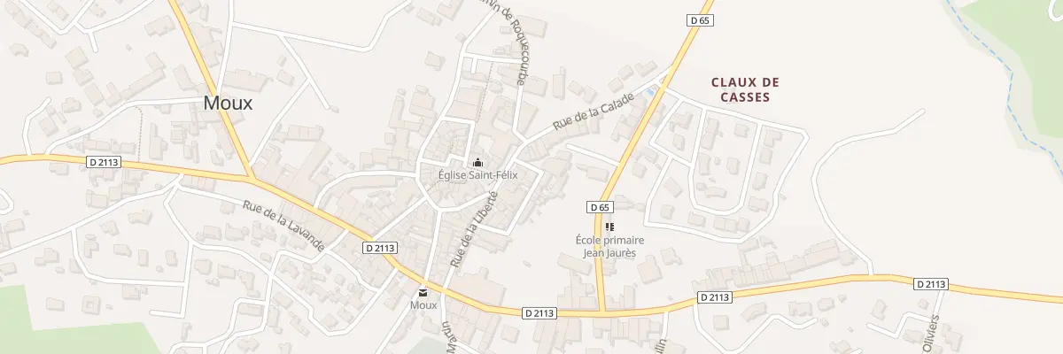 Plan du 8 Rue Jean Lebrau à Moux