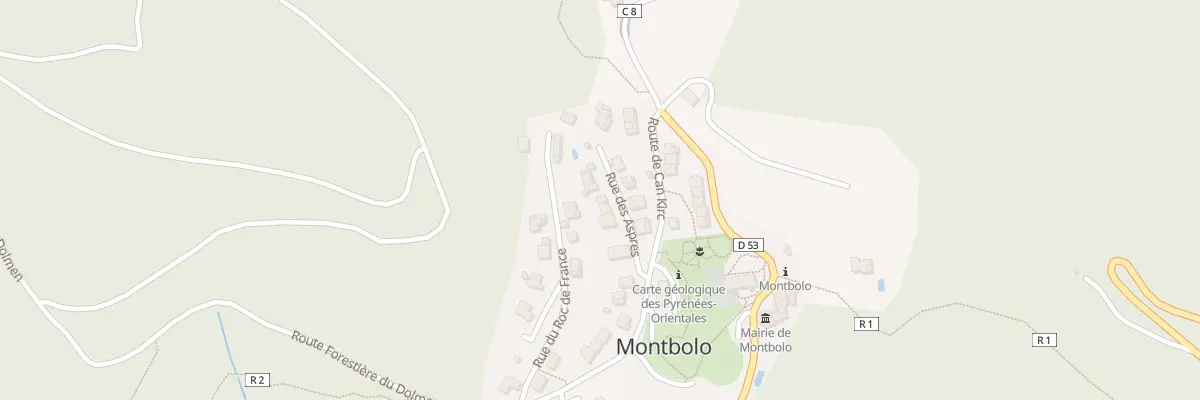 Plan du 7 Rue des Aspres à Montbolo