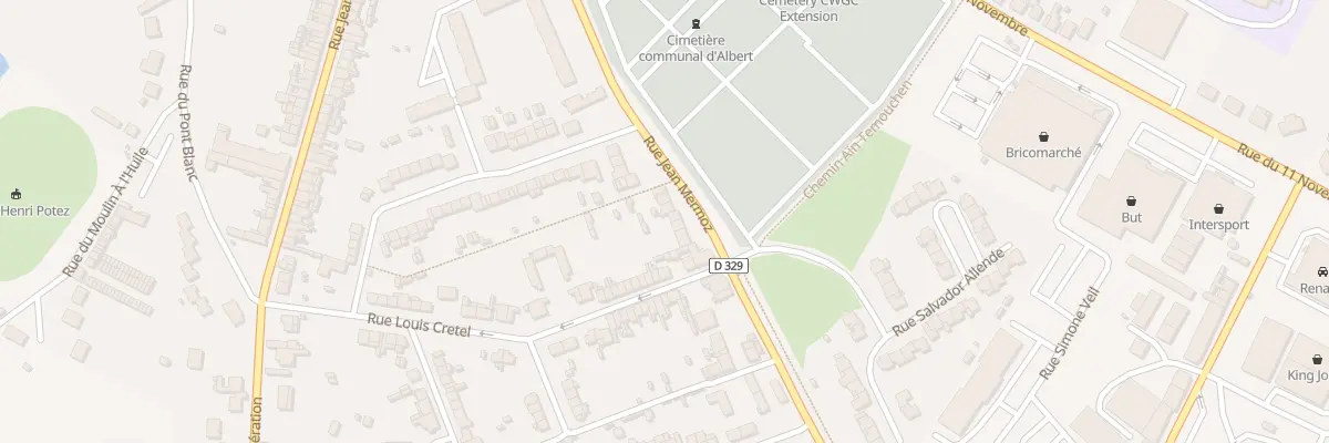 Plan du 50 Rue Jean Mermoz à Albert