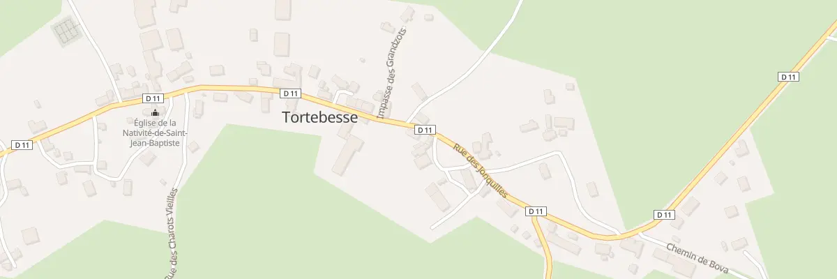 Plan du 34 Bourg de Tortebesse à Tortebesse