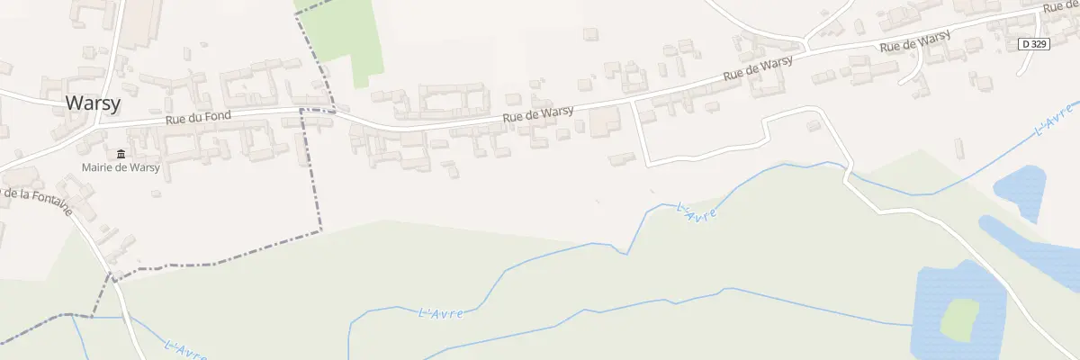 Plan du 49 Rue de warsy à Guerbigny