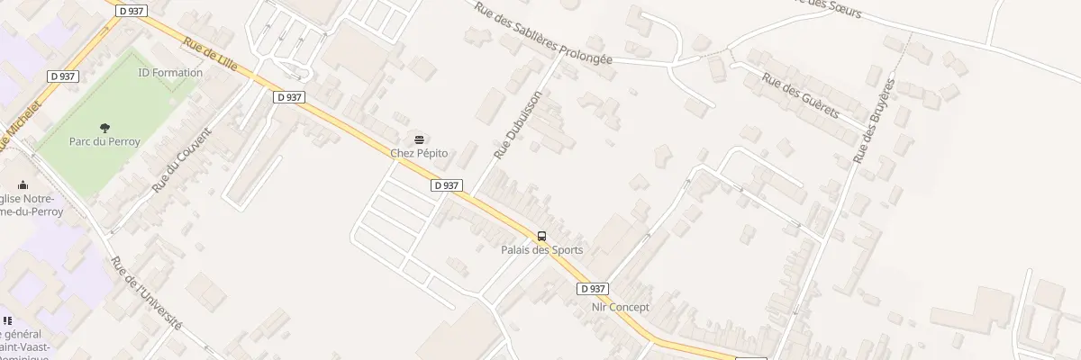 Plan du 877 Rue de Lille à Béthune