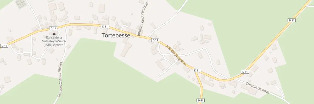 Plan du 5033 Bourg de Tortebesse à Tortebesse