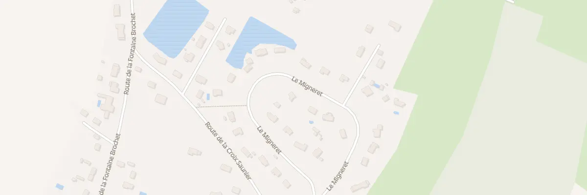 Plan du 28 Le Migneret à Chevillon-sur-Huillard
