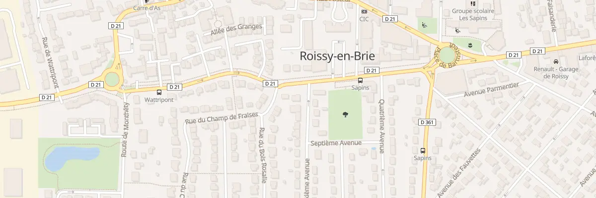 Plan du 13 Première Avenue à Roissy-en-Brie