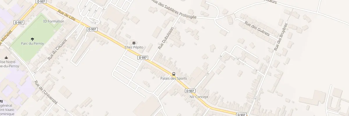 Plan du 885 Rue de Lille à Béthune