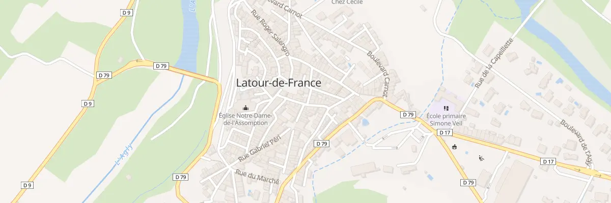 Plan du 9000 Rue Beranger à Latour-de-France