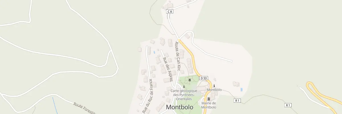 Plan du 10 Rue des Aspres à Montbolo