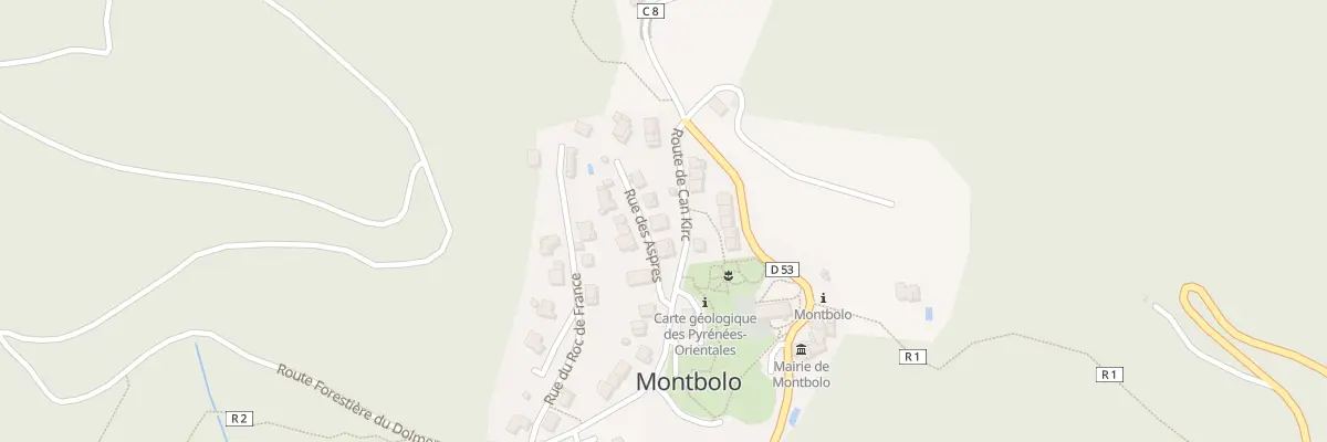 Plan du 6 Rue des Aspres à Montbolo