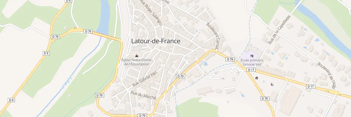 Plan du 14 Rue Anatole France à Latour-de-France
