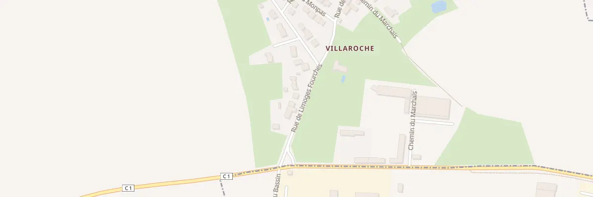 Plan du 120 Rte de Limoges Fourches à Réau