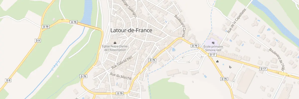 Plan du 3 Rue Saint Martin à Latour-de-France