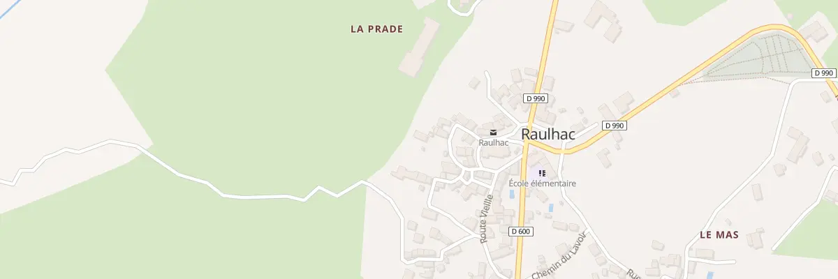 Plan du 5065 Le Bourg à Raulhac