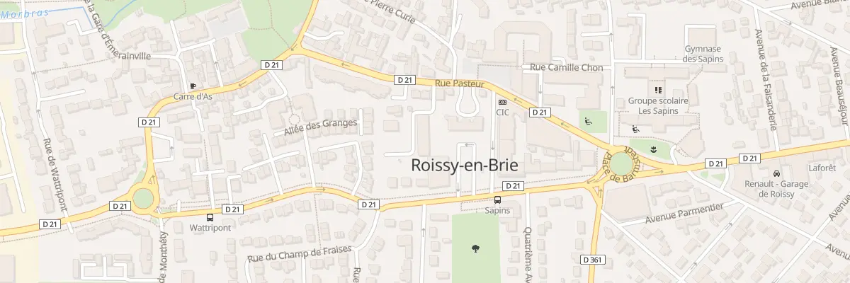 Plan du 13 Rue Pasteur à Roissy-en-Brie