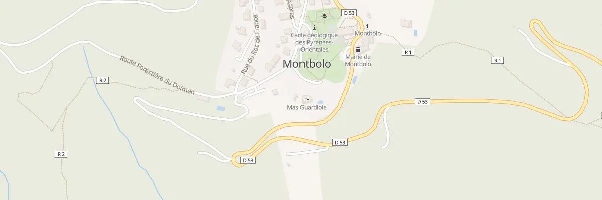 Plan du 11 Serres de Montbolo à Montbolo