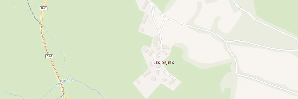 Plan du 6 Les Dejeix à Villossanges