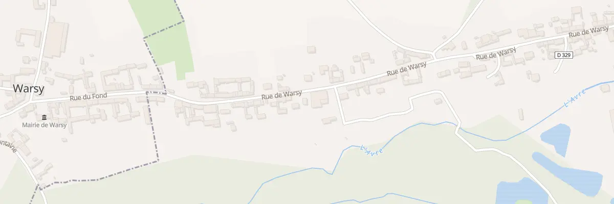 Plan du 43 Rue de warsy à Guerbigny
