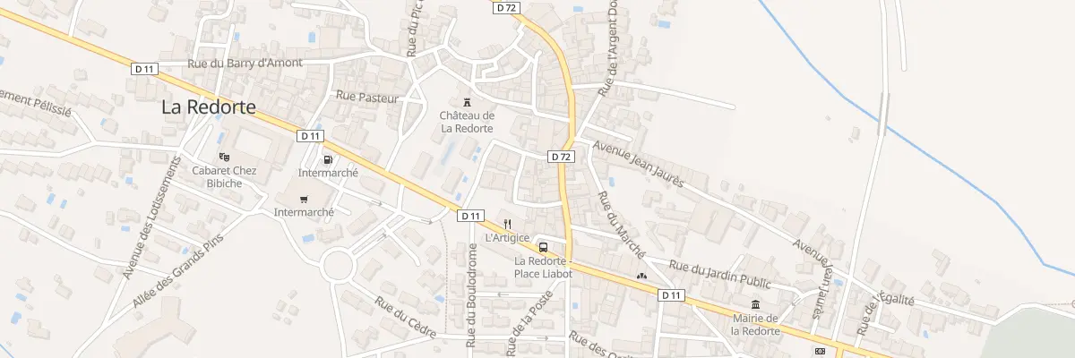 Plan du 10 Rue de la Pompe Neuve à La Redorte