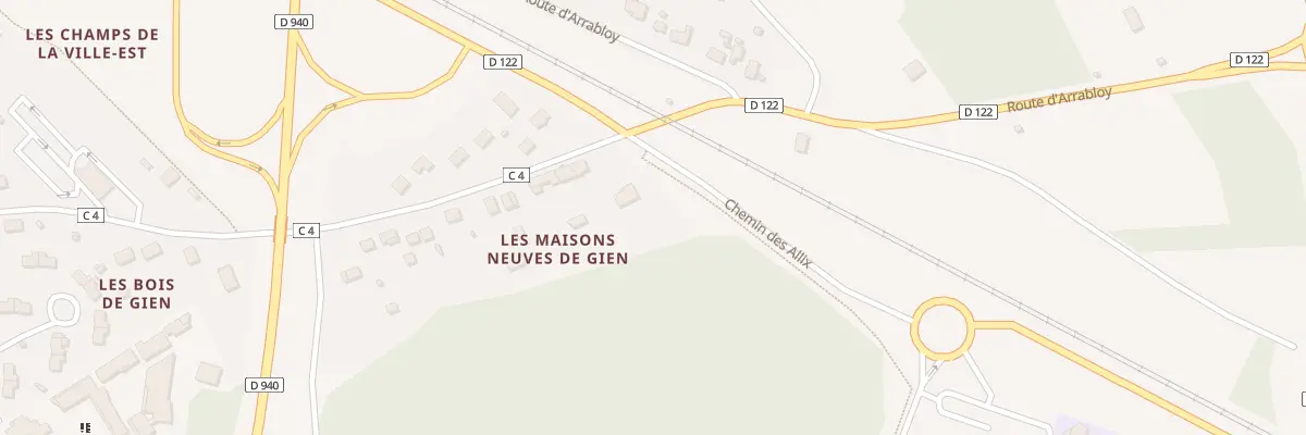 Plan du 96B Rue Jean Moulin à Gien