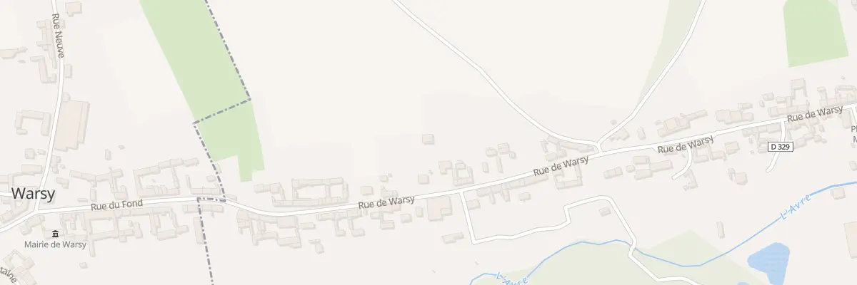 Plan du 44 Rue de warsy à Guerbigny