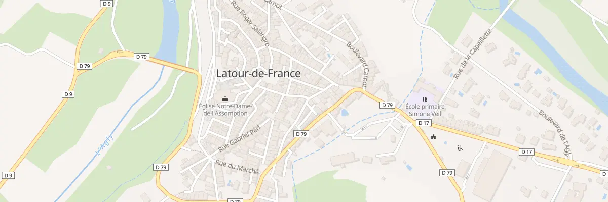 Plan du 18 Rue Anatole France à Latour-de-France