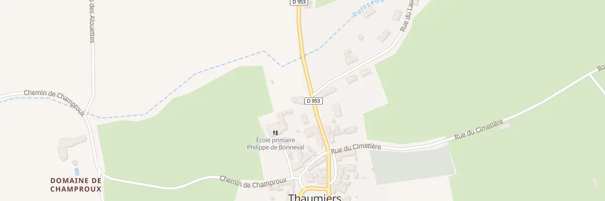 Plan du 40 Rue Principale à Thaumiers