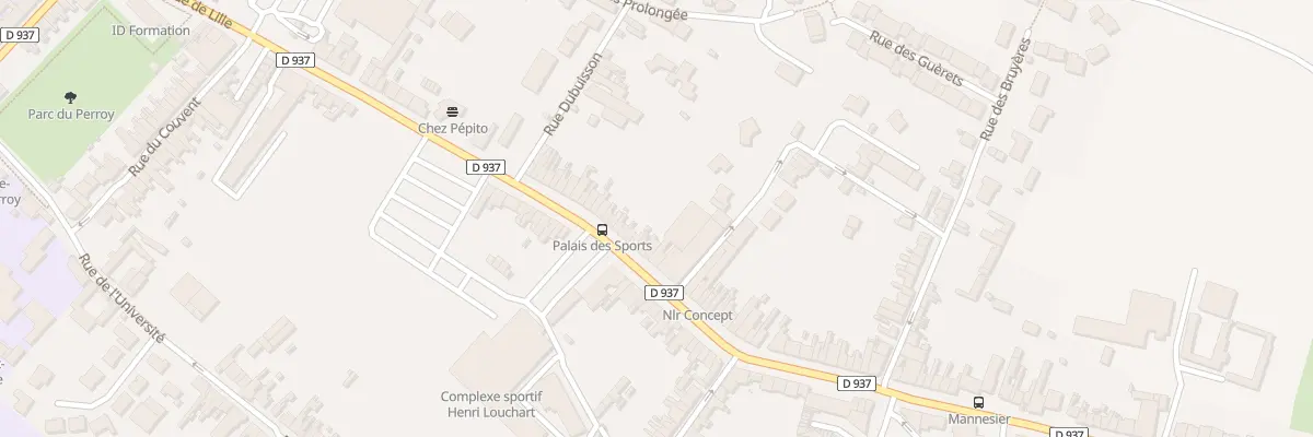 Plan du 927 Rue de Lille à Béthune