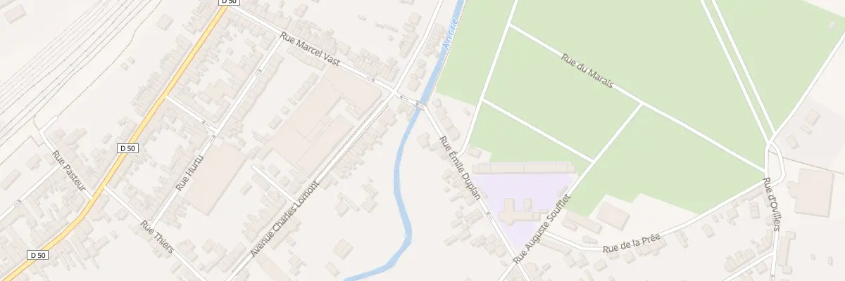 Plan du 105 Rue Emile Duplan à Albert