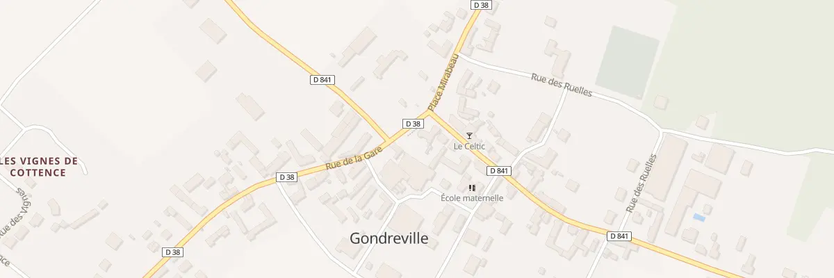 Plan du 2 Pl Mirabeau à Gondreville