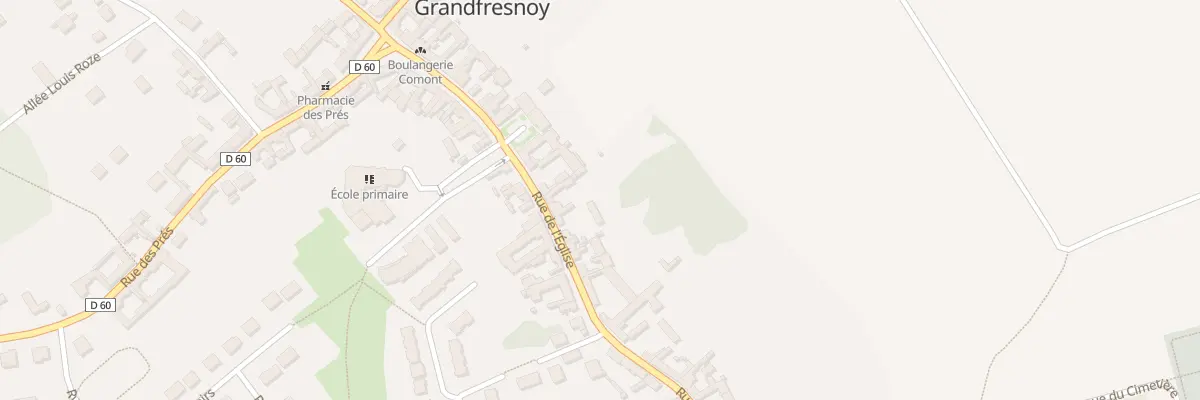 Plan du 189 Rue de l’Eglise à Grandfresnoy