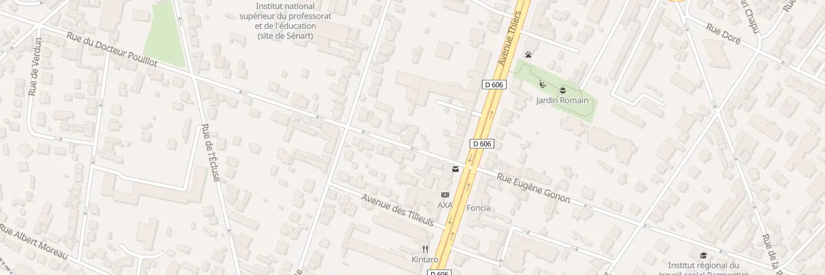 Plan du 6 Rue du Docteur Pouillot à Melun