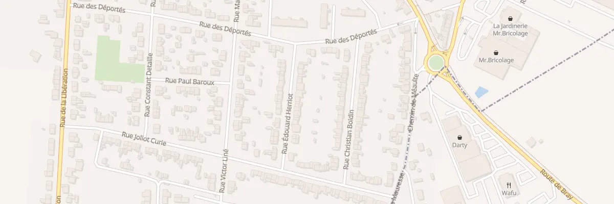 Plan du 21 Rue Edouard Herriot à Albert