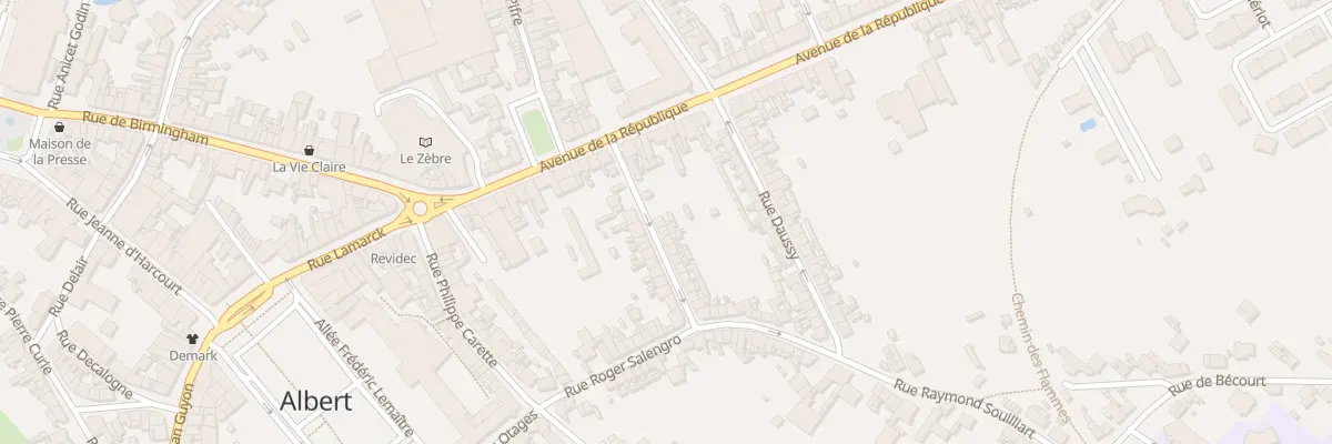 Plan du 9 Rue Albert Toulet à Albert