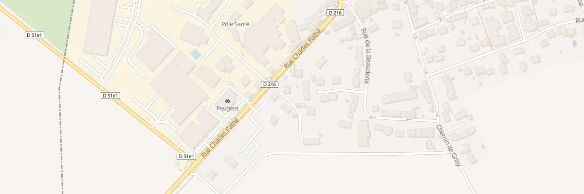 Plan du 2Q Rue Charles Pathé à Chevry-Cossigny