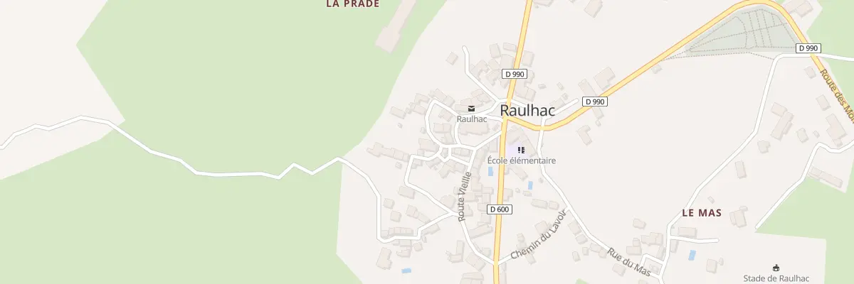 Plan du 5075 Le Bourg à Raulhac